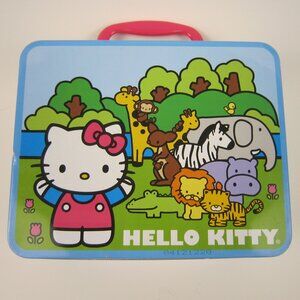 2012 Pressman Sanrio HELLO KITTY Metal Tin Lunch Box Animals